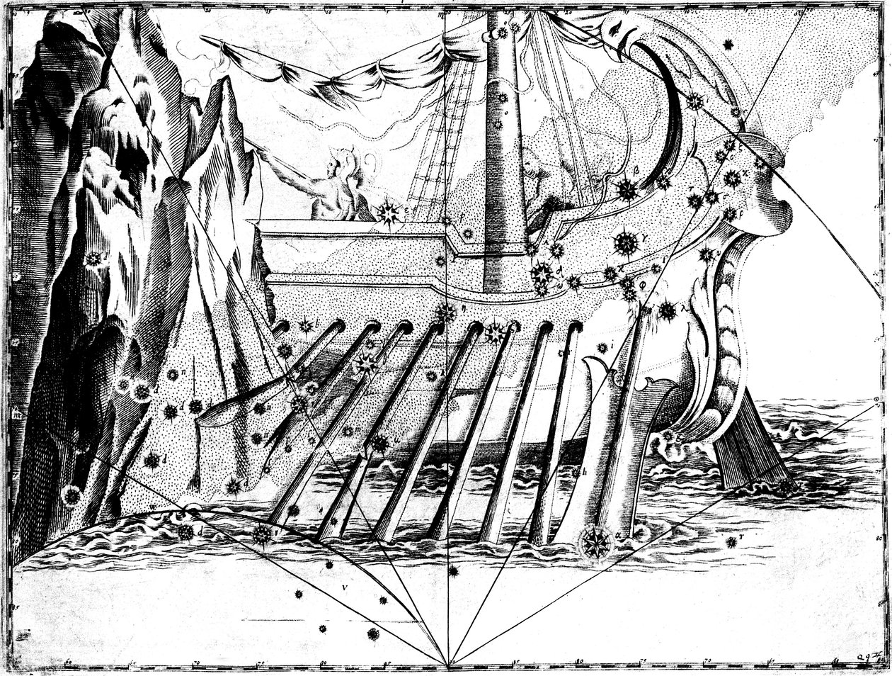 Konstellation des Argo Navis, 1723 von Unbekannt