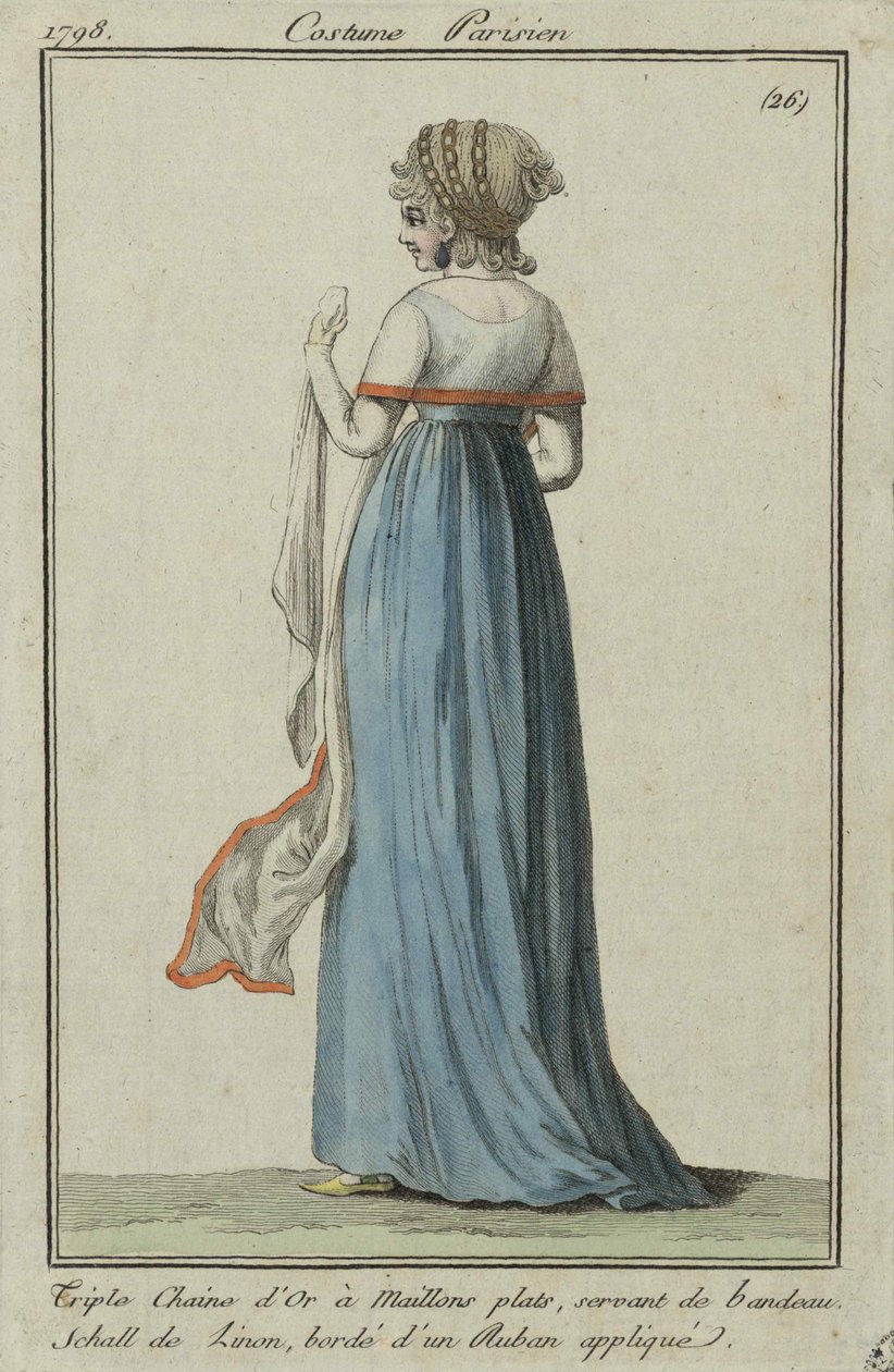 Pariser Kostüm, 1798 von Unbekannt