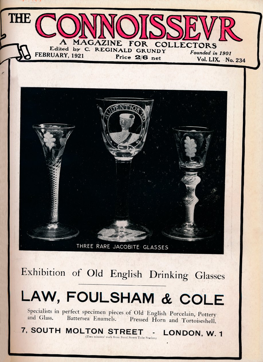 Titelblatt von The Connoisseur, Februar 1921 von Unbekannt