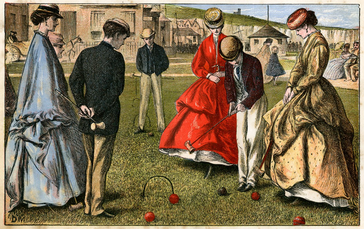 Croquet, 19. Jahrhundert von Unbekannt