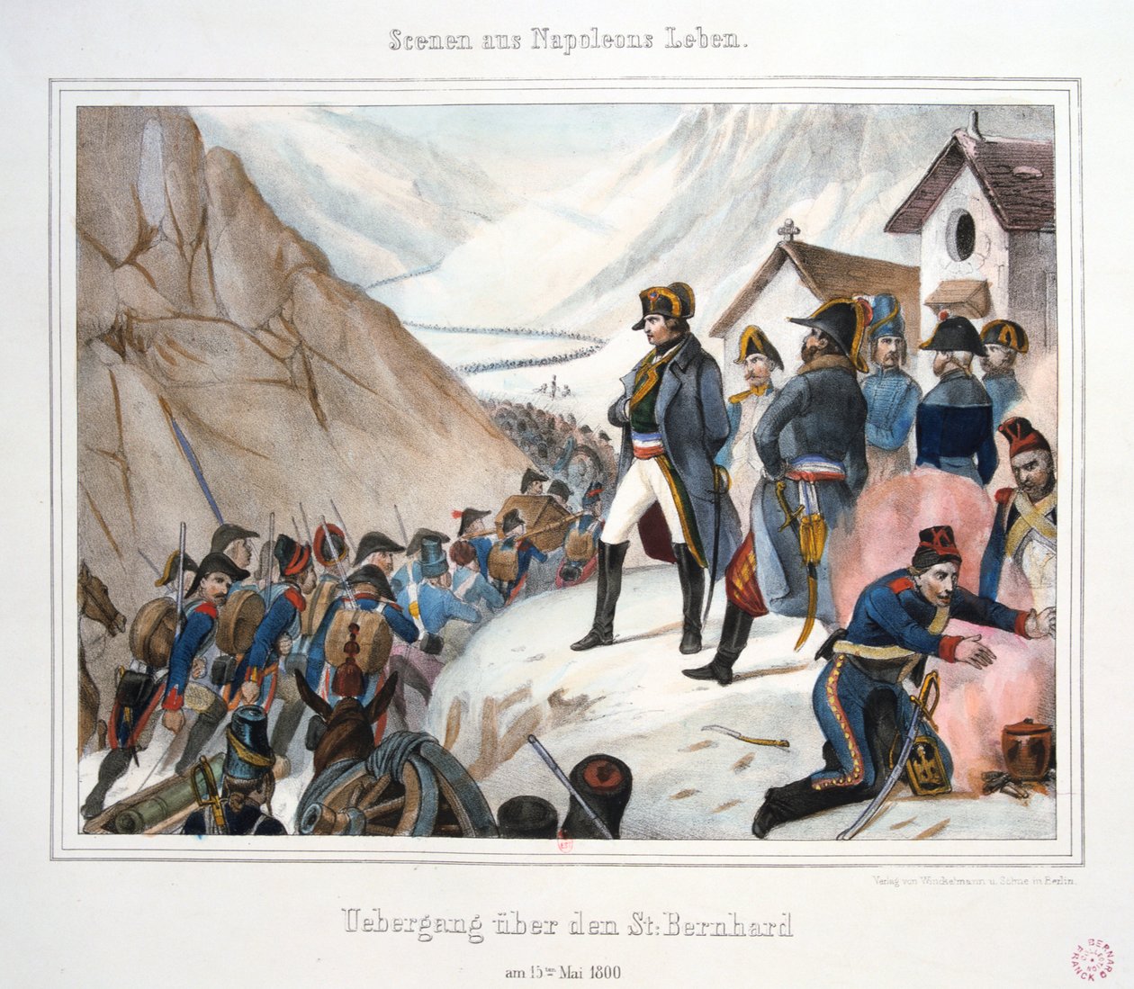 Überquerung des St. Bernhard, 15. Mai 1800 von Unbekannt