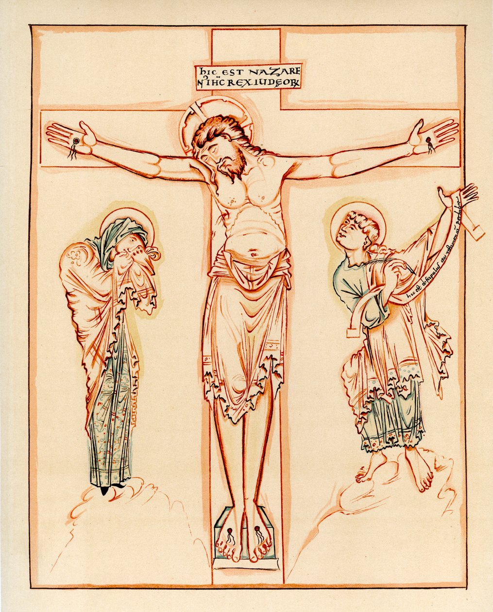 Kreuzigung, 980-1000 n. Chr. von Unbekannt