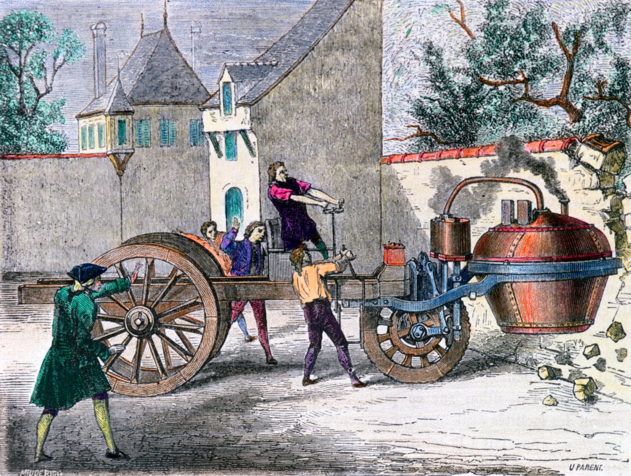 Cugnots Dampfwagen, 19. Jahrhundert von Unbekannt