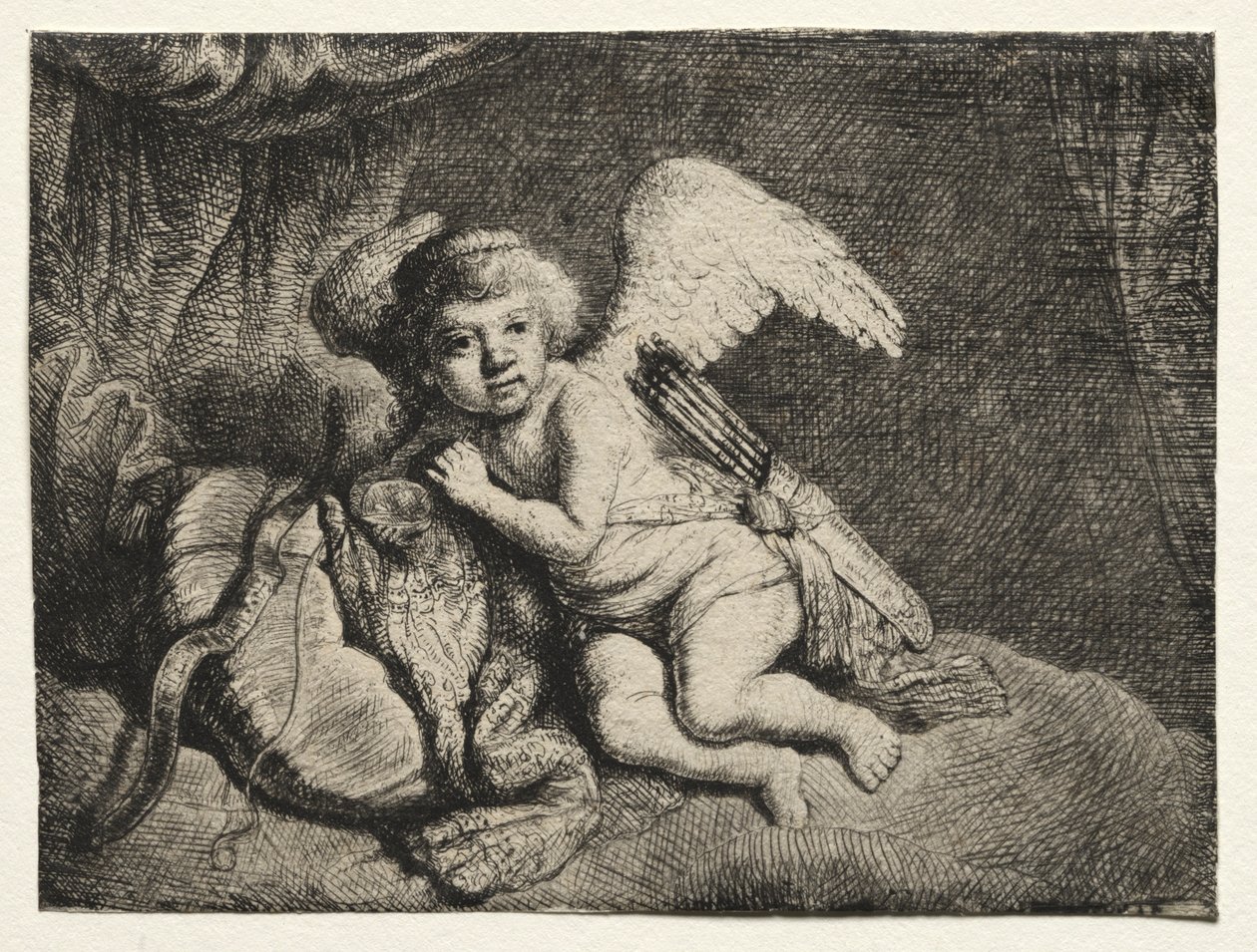 Ruhender Amor, 1600er von Unbekannt