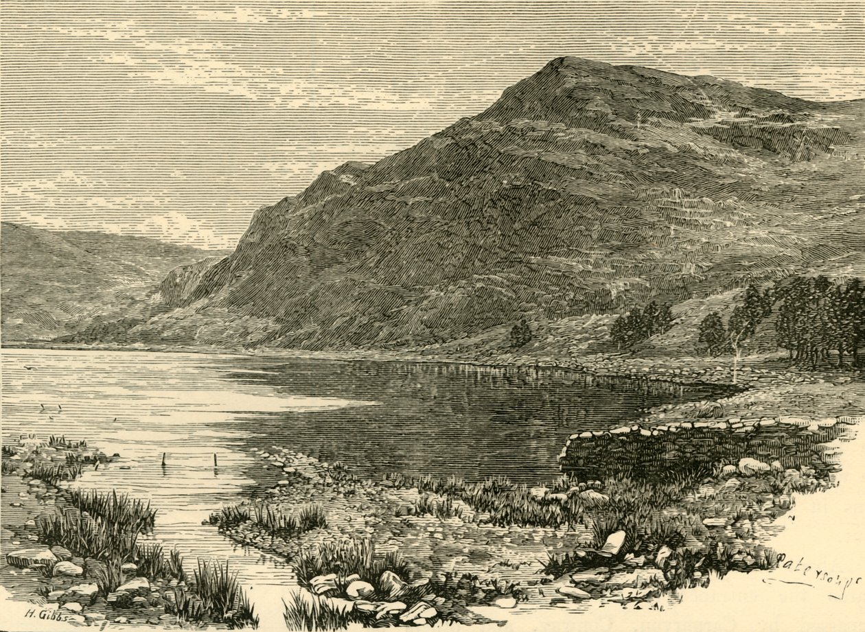 Cwm Buchan See und Craig-Y-Saith, 1898 von Unbekannt