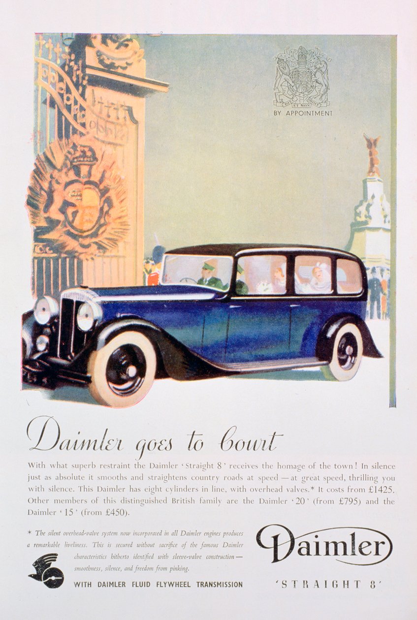 Daimler Straight 8 Autowerbung von Unbekannt