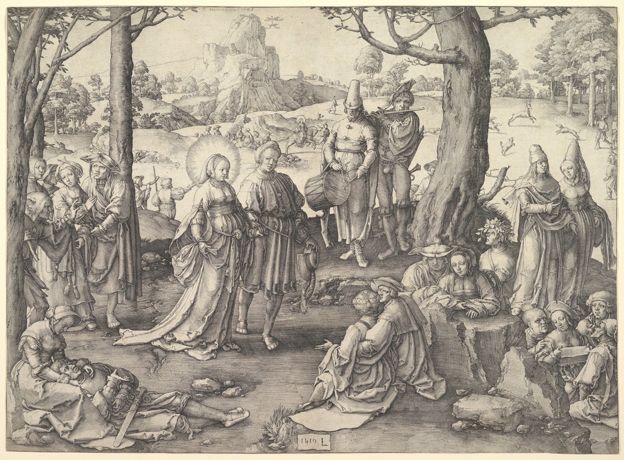 Tanz der Hl. Maria Magdalena, 1519 von Unbekannt
