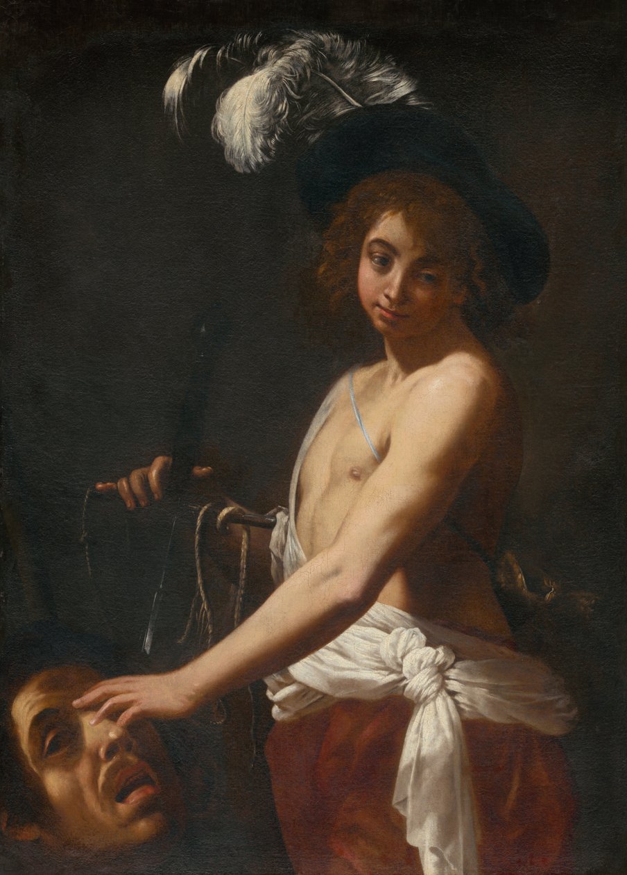 David mit dem Kopf von Goliath von Unbekannt