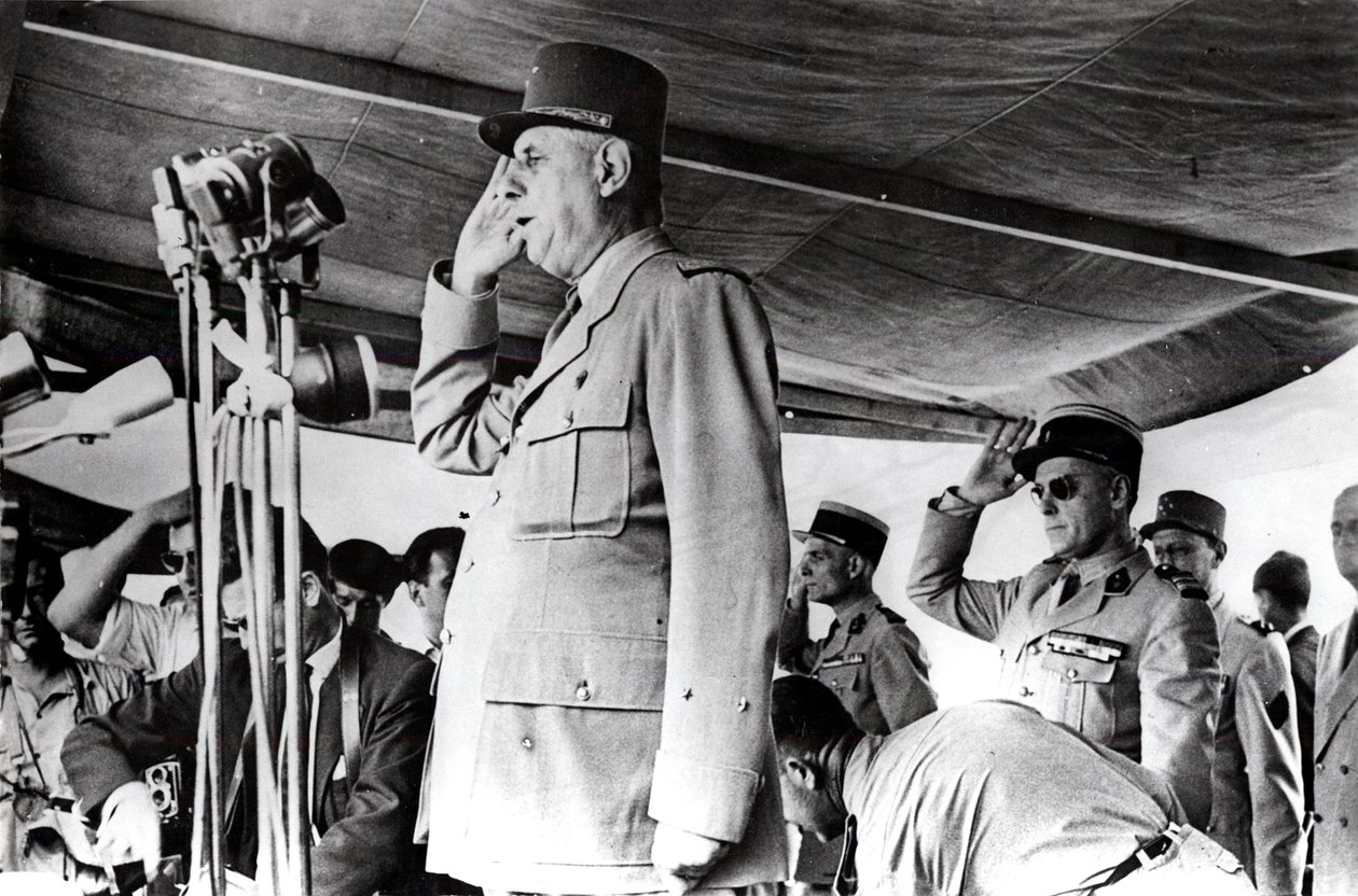 De Gaulle in Algerien, Mai 1958 von Unbekannt