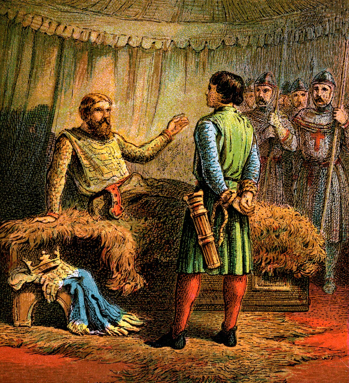 Tod von Richard dem Ersten, 1199, ca. 1850 von Unbekannt