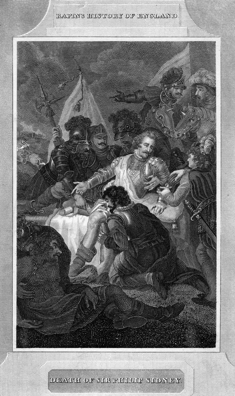 Tod von Sir Philip Sydney, 1586 um 1815 von Unbekannt