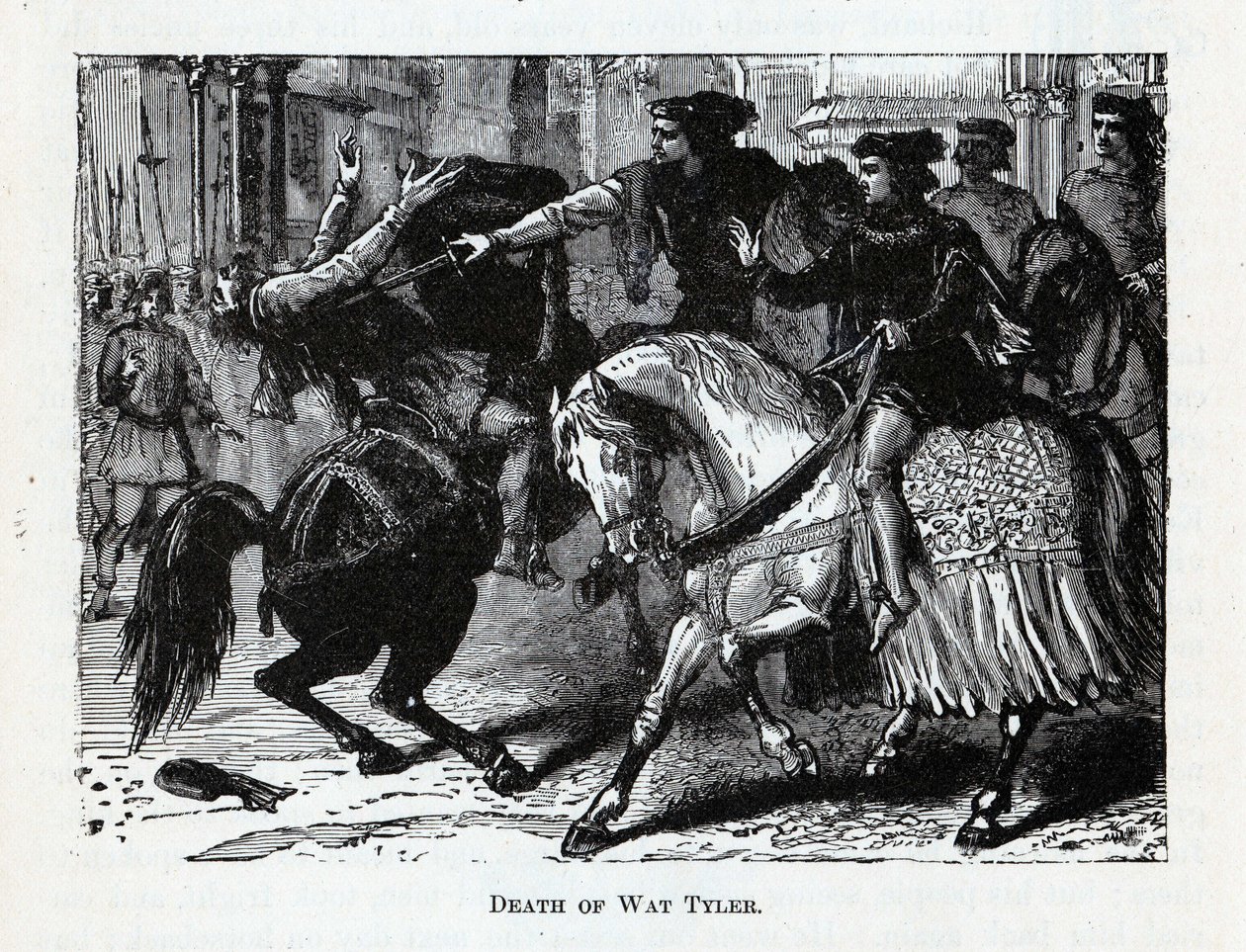 Tod von Wat Tyler, 1882 von Unbekannt