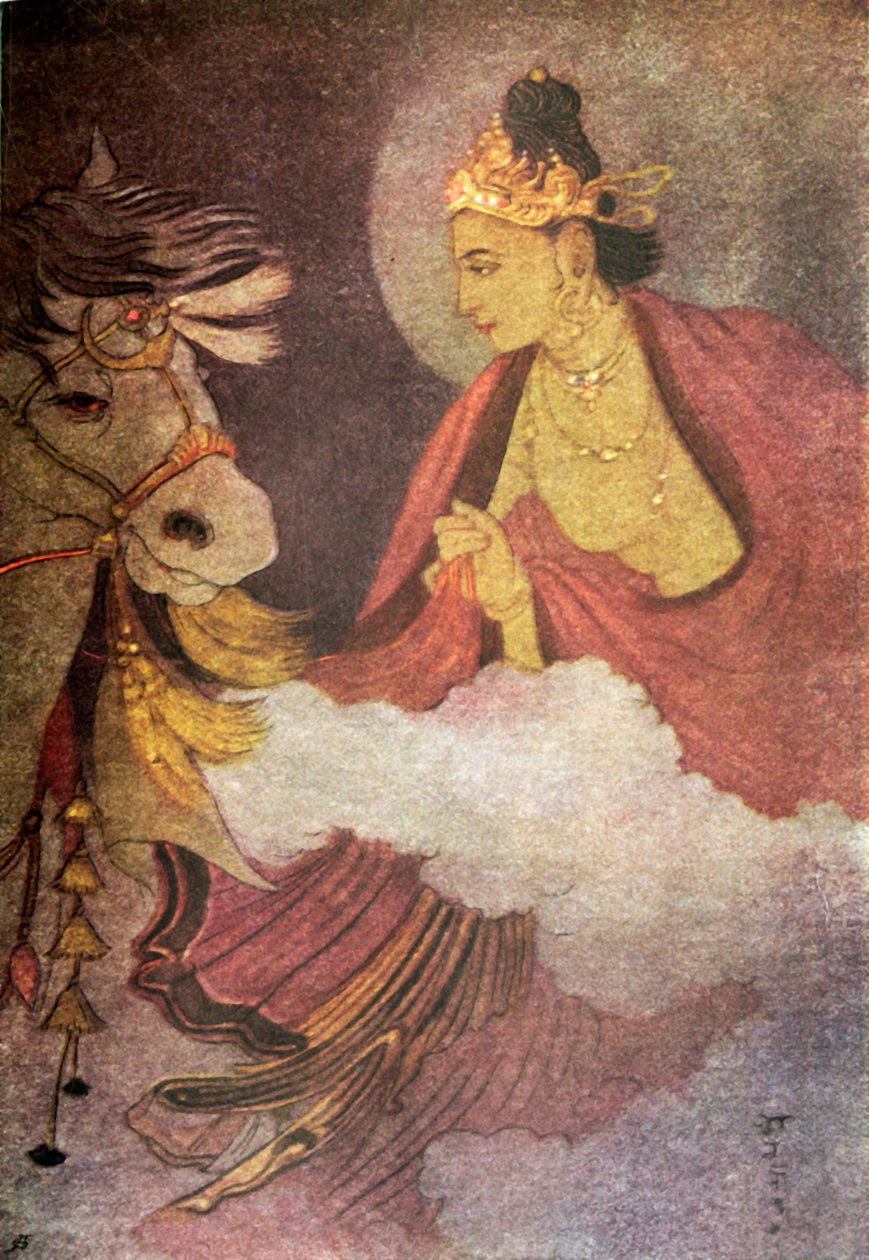 Abreise von Prinz Siddhartha, 1920 von Unbekannt