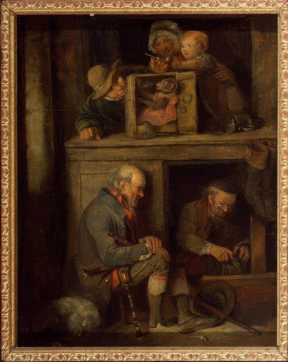 Der Dudelsackpfeifer beim Flickschuster von Unbekannt