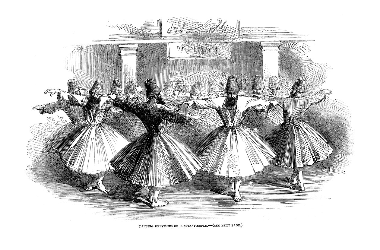 Derwische, Konstantinopel, Türkei, 1853 von Unbekannt