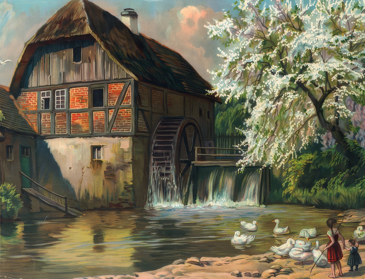Die alte Rote Mühle von Unbekannt