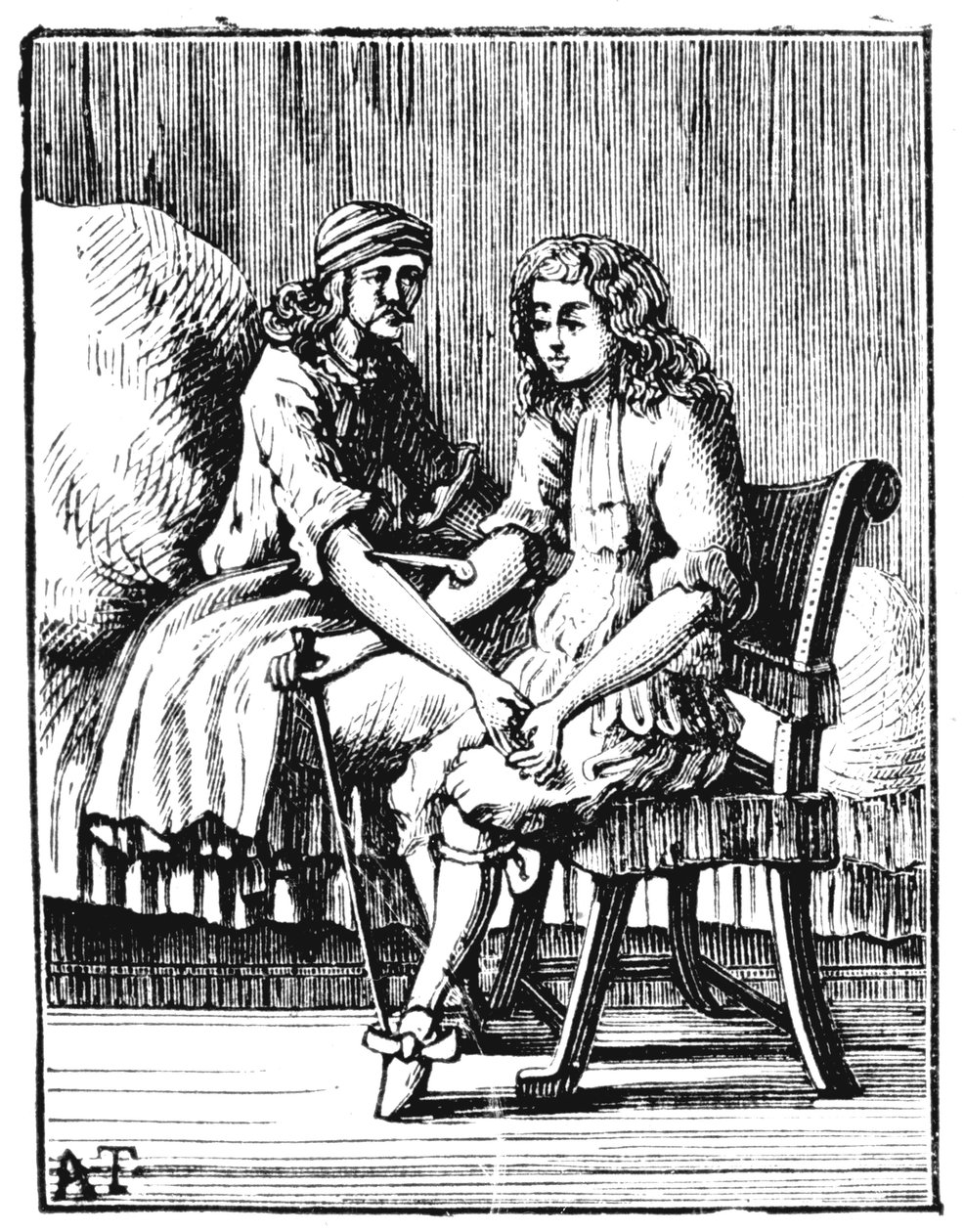 Direkte Bluttransfusion von Person zu Person, 1679 von Unbekannt