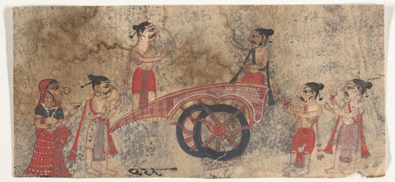 Disputationen auf einem Wagen, 1650-60 von Unbekannt