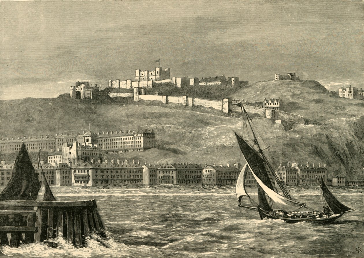 Dover vom Meer aus von Unbekannt