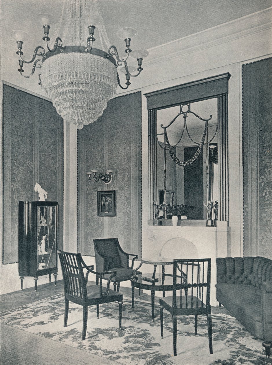 Salon, ca. 1911 von Unbekannt