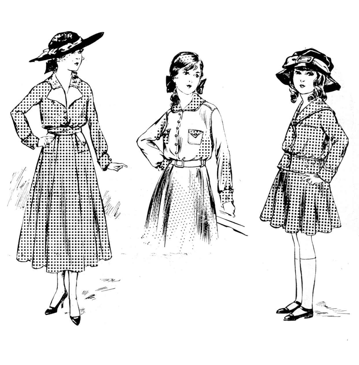 Kleider für junge Mädchen, 1915 von Unbekannt