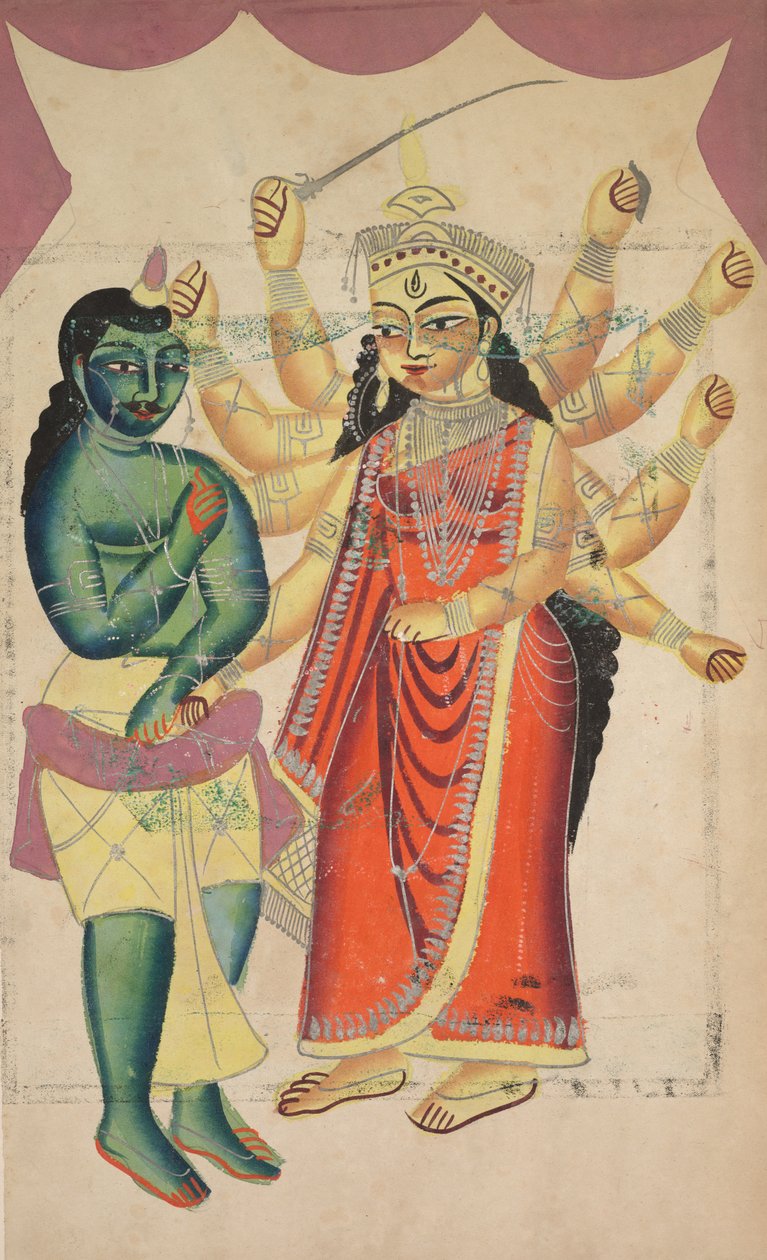 Durga, 1800er von Unbekannt
