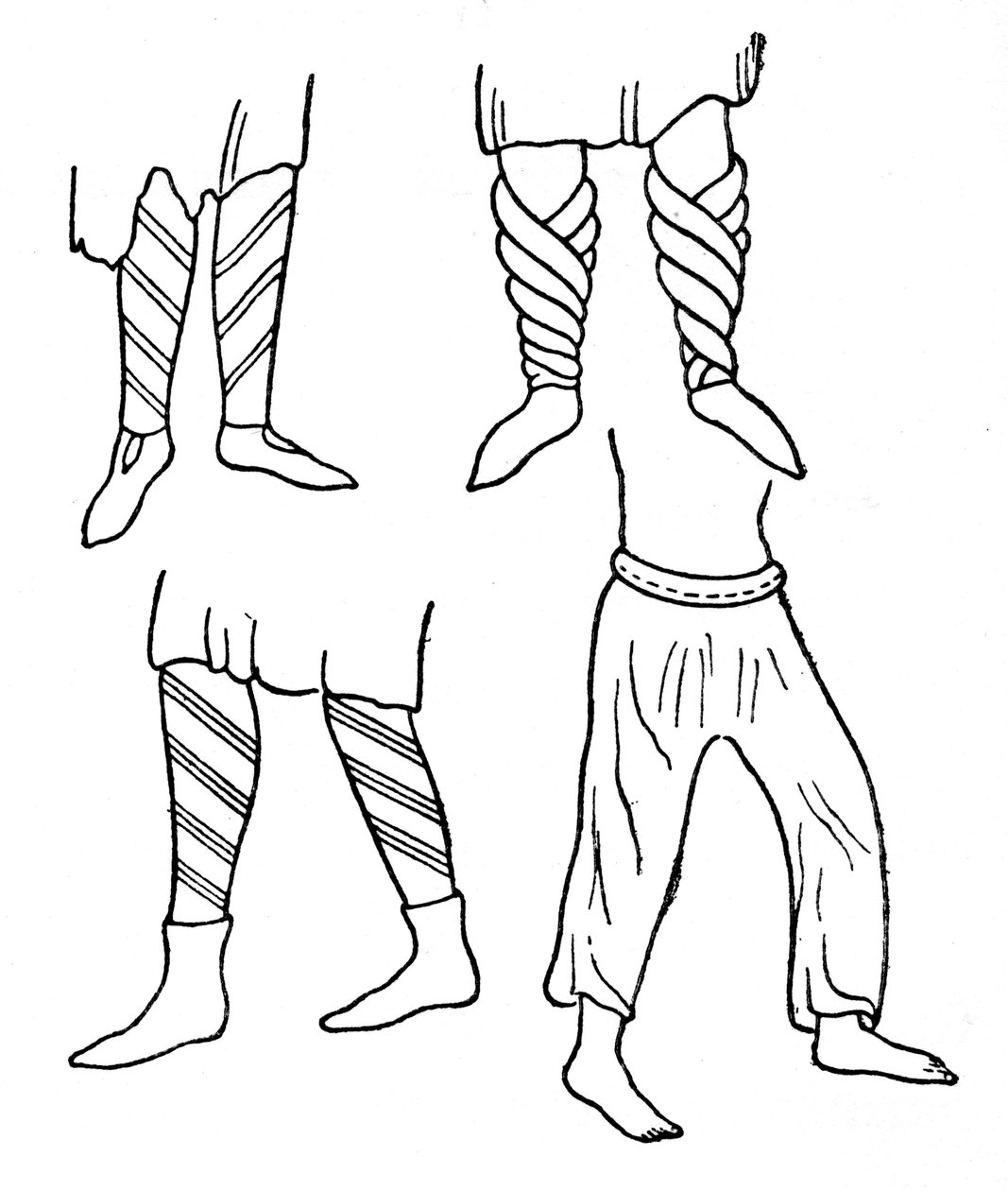 Frühe normannische Strümpfe und Stiefel, 1910 von Unbekannt
