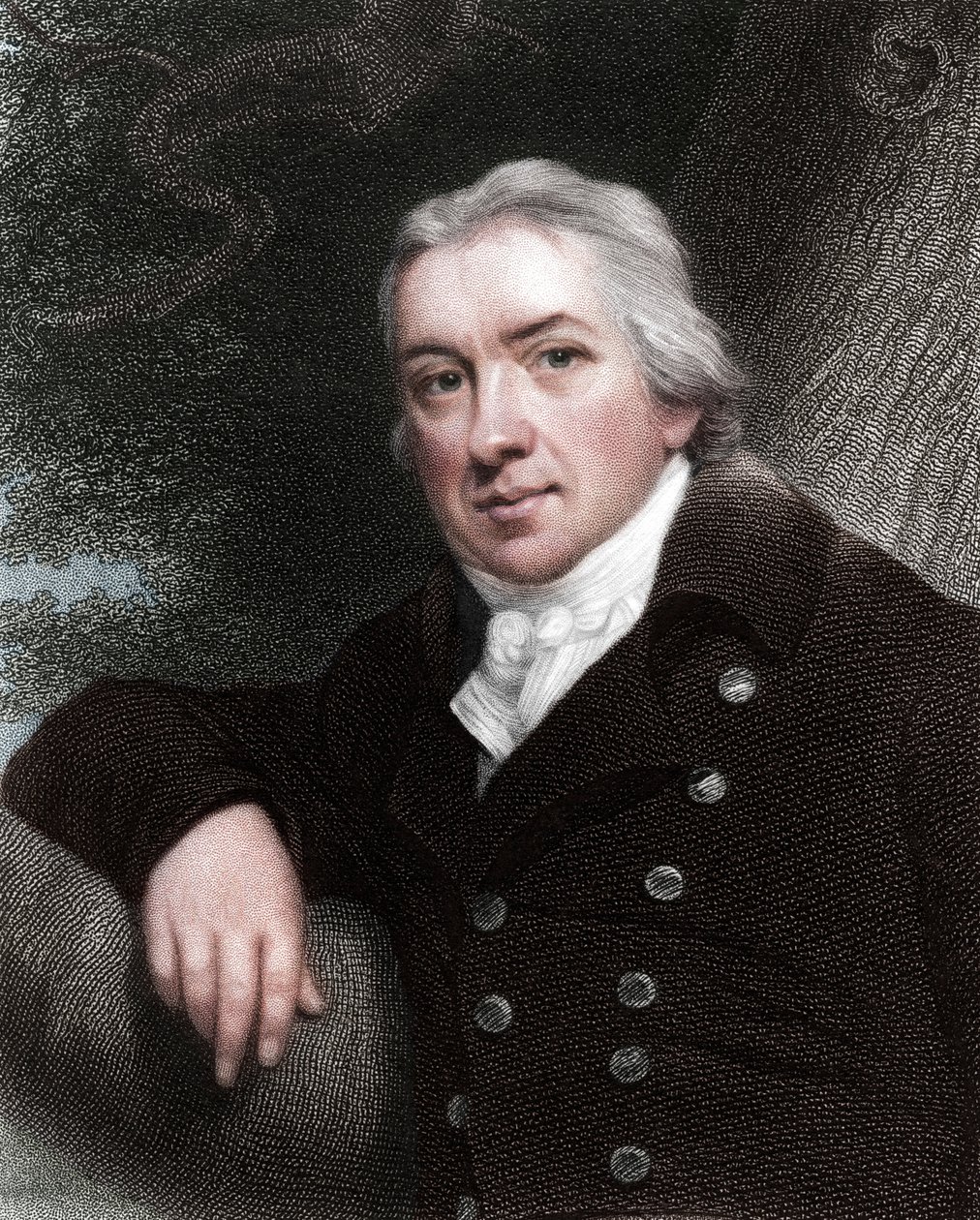 Edward Jenner, englischer Arzt, 1837 von Unbekannt