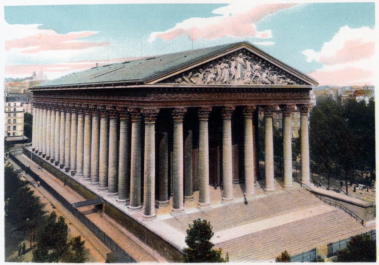 Eglise de la Madeleine, Paris, um 1900 von Unbekannt