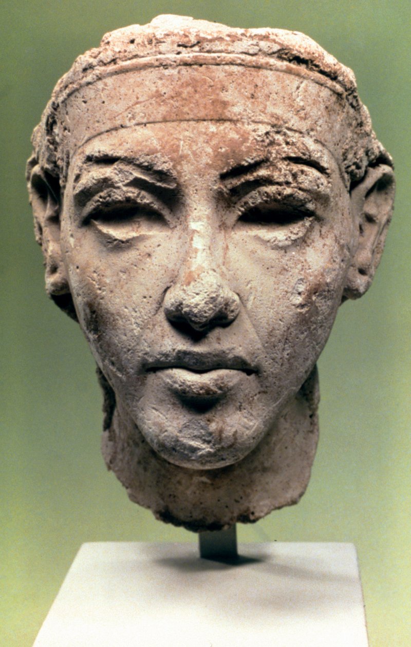 Ägyptischer Kopf, Amarna-Periode, 1350 v. Chr. von Unbekannt