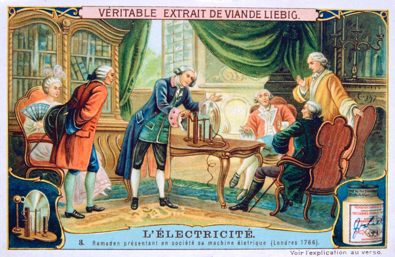 Elektrizitätsdemonstration, London, 1766, ca. 1900 von Unbekannt