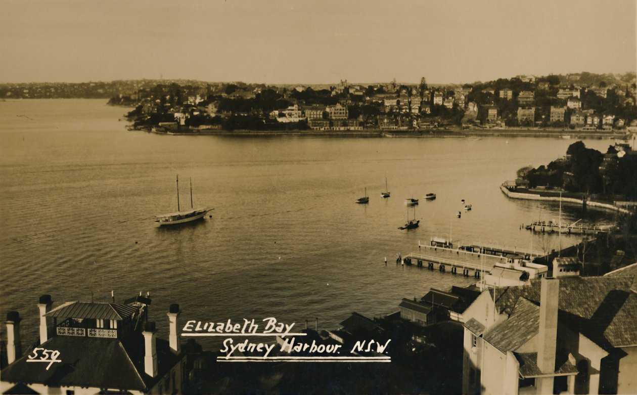 Elizabeth Bay, Sydney Harbour, N.S.W. von Unbekannt