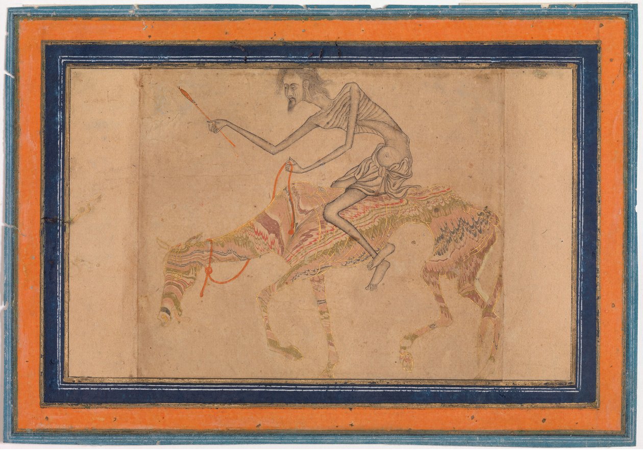 Abgemagerter Pferd und Reiter, ca. 1625 von Unbekannt