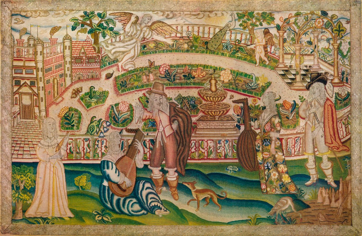 Gesticktes Bild, 17. Jahrhundert, 1929 von Unbekannt