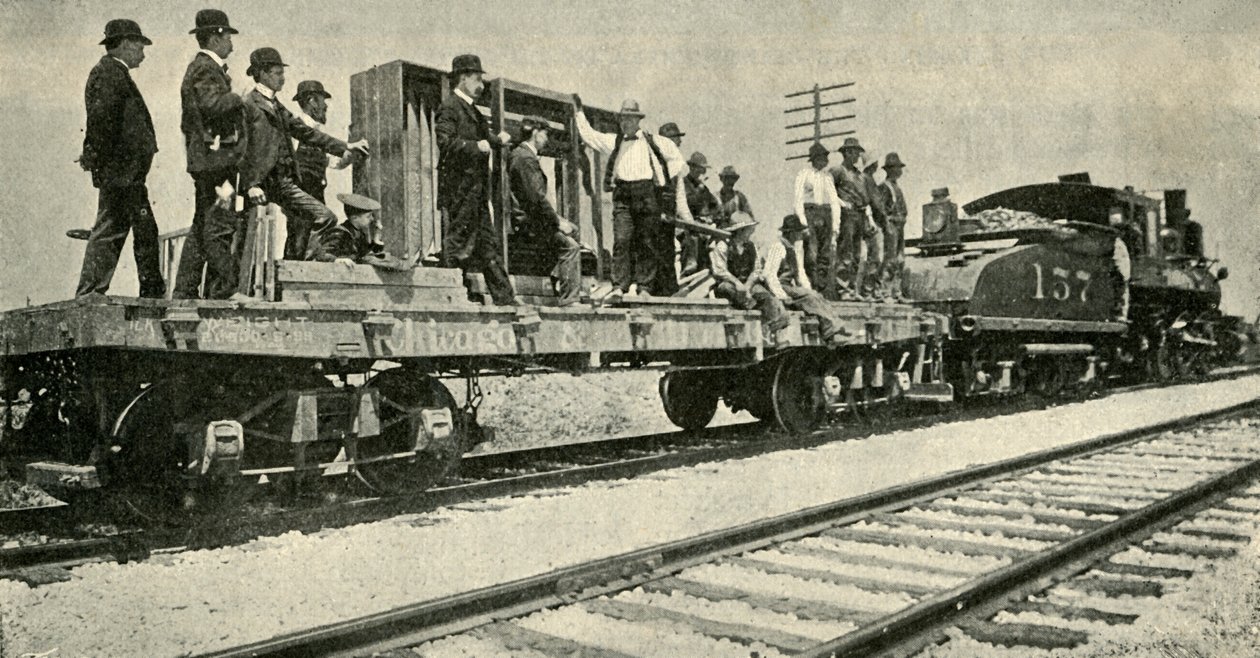 Auf dem Weg zum Freiluftstudio, 1901 von Unbekannt