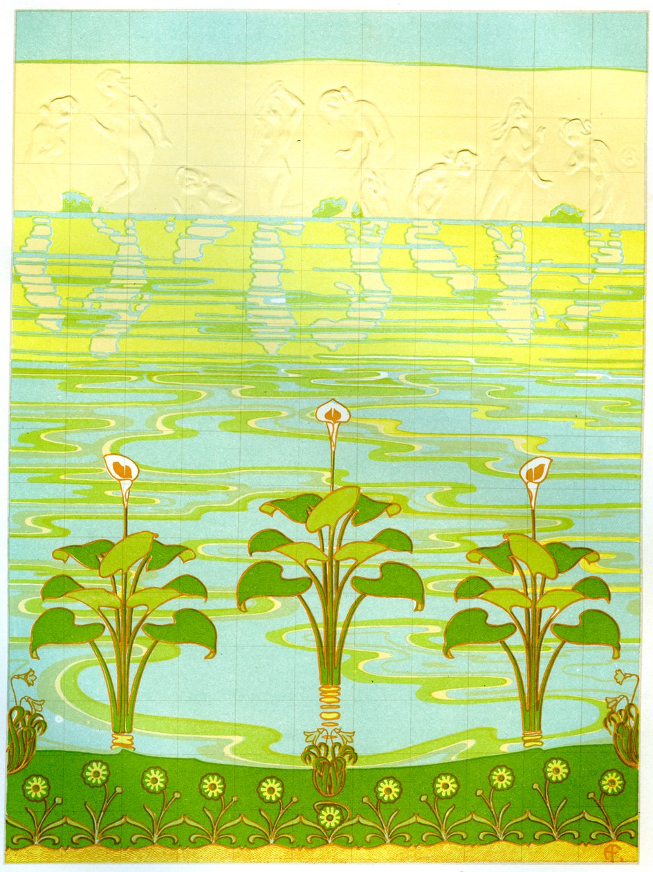 Emaillierte Badezimmerfliesen, 1898 von Unbekannt