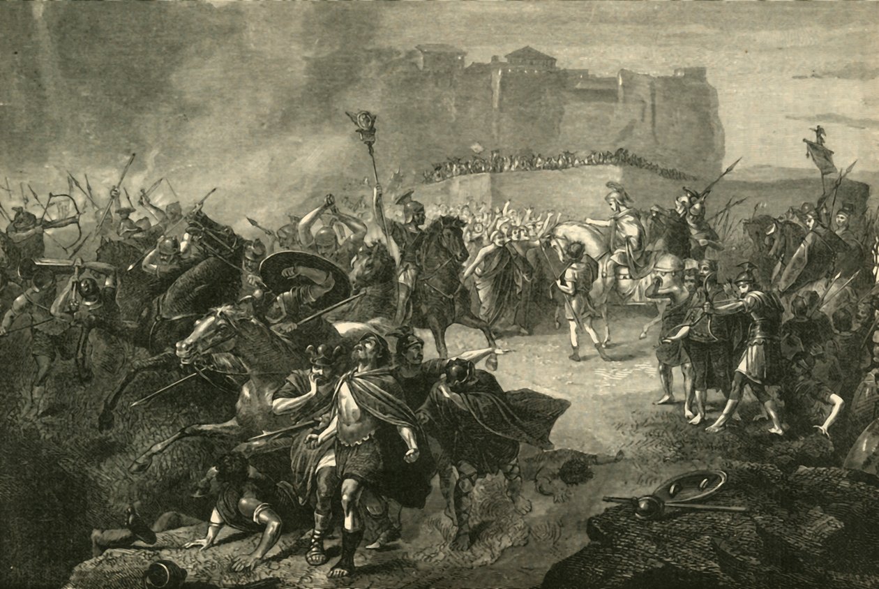 Einzug des Belisarius in Rom, 536 n. Chr., 1890 von Unbekannt