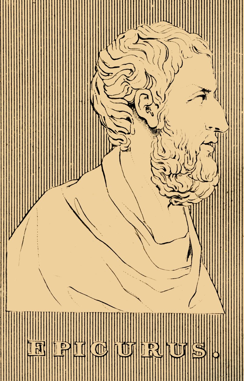 Epikur, 341-270 v. Chr., 1830 von Unbekannt