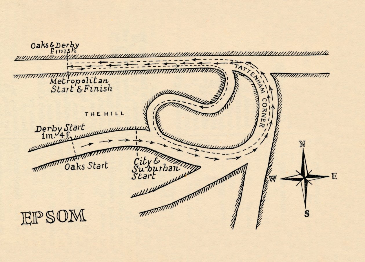 Epsom Rennbahn, 1940 von Unbekannt