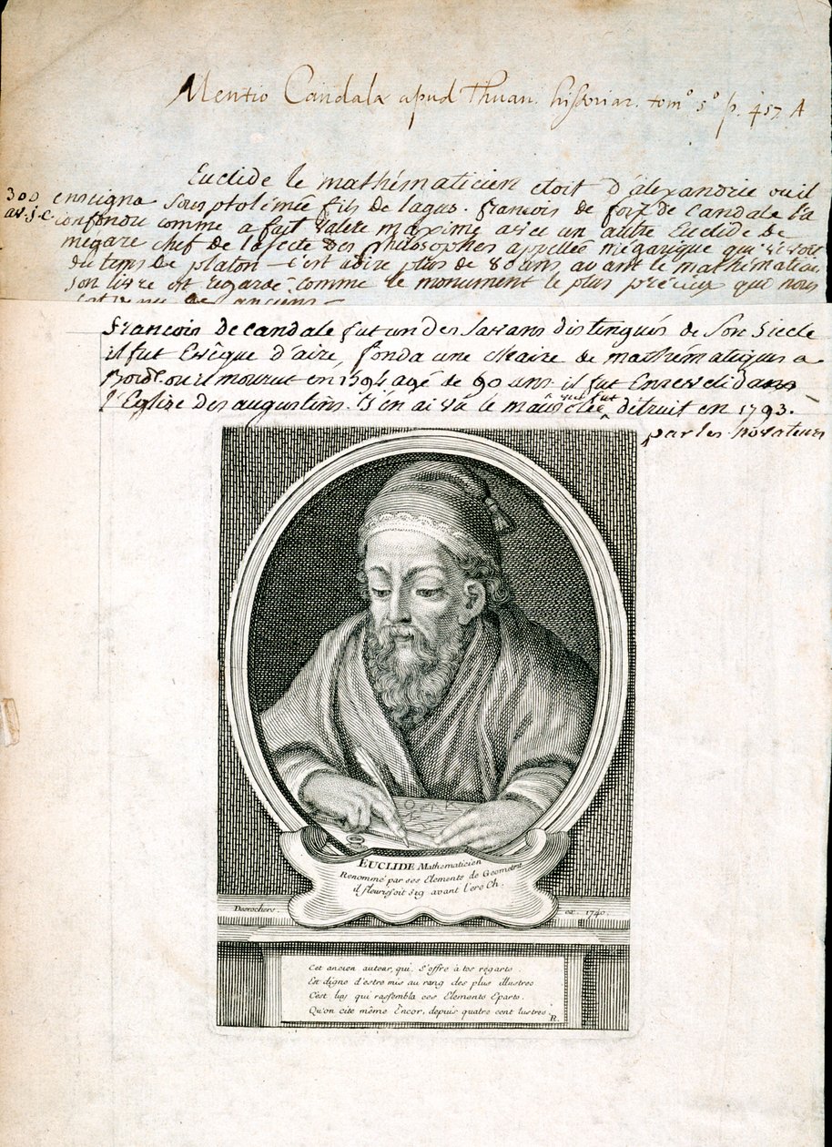 Euklid, griechischer Mathematiker, 1740 von Unbekannt