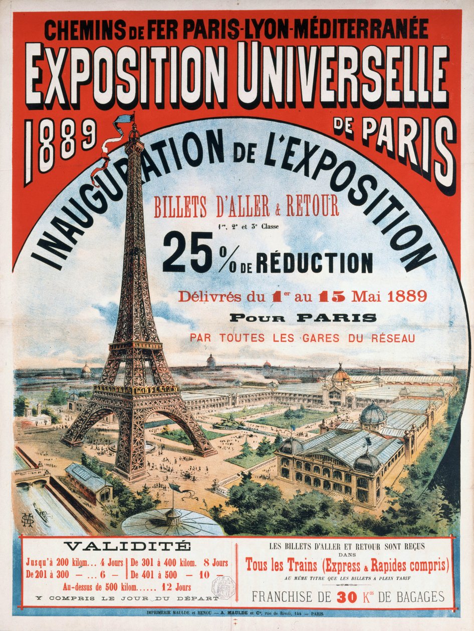 Weltausstellung 1889 von Unbekannt
