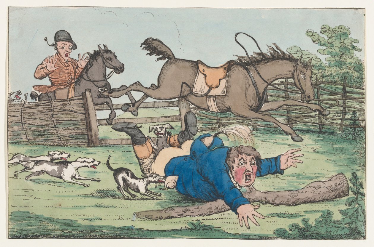 Gestürzter Reiter, 1780-1820 von Unbekannt