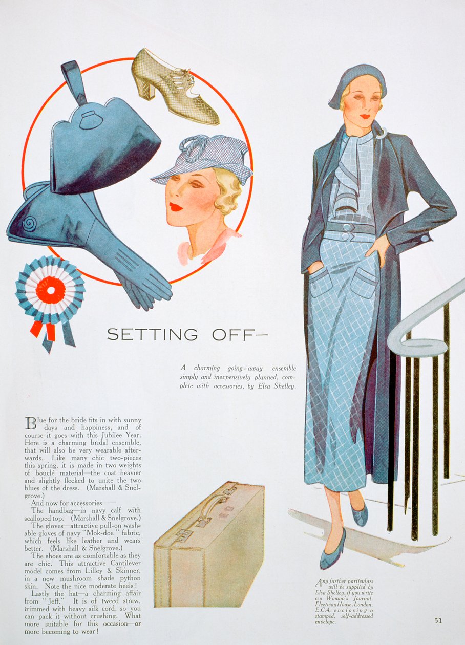 Modeillustration, 1935 von Unbekannt