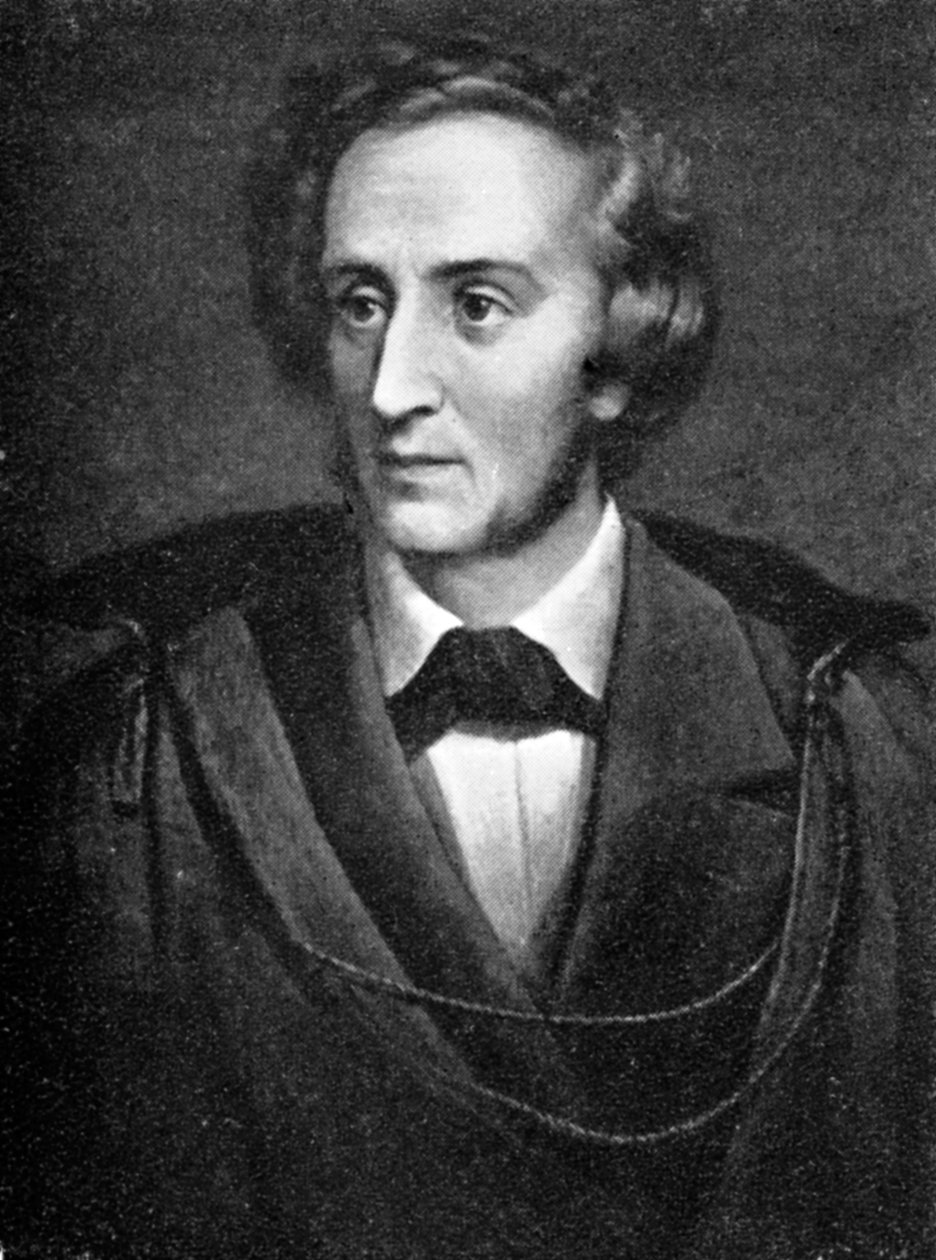 Felix Mendelssohn, deutscher Komponist, 1909 von Unbekannt
