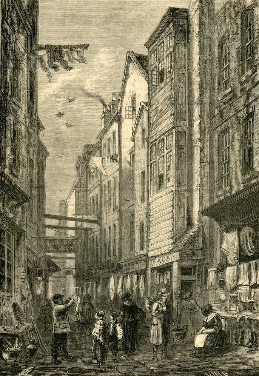 Field Lane um 1840 von Unbekannt