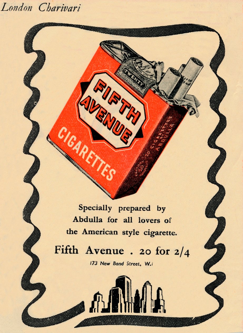 Fifth Avenue Zigaretten, 1946 von Unbekannt