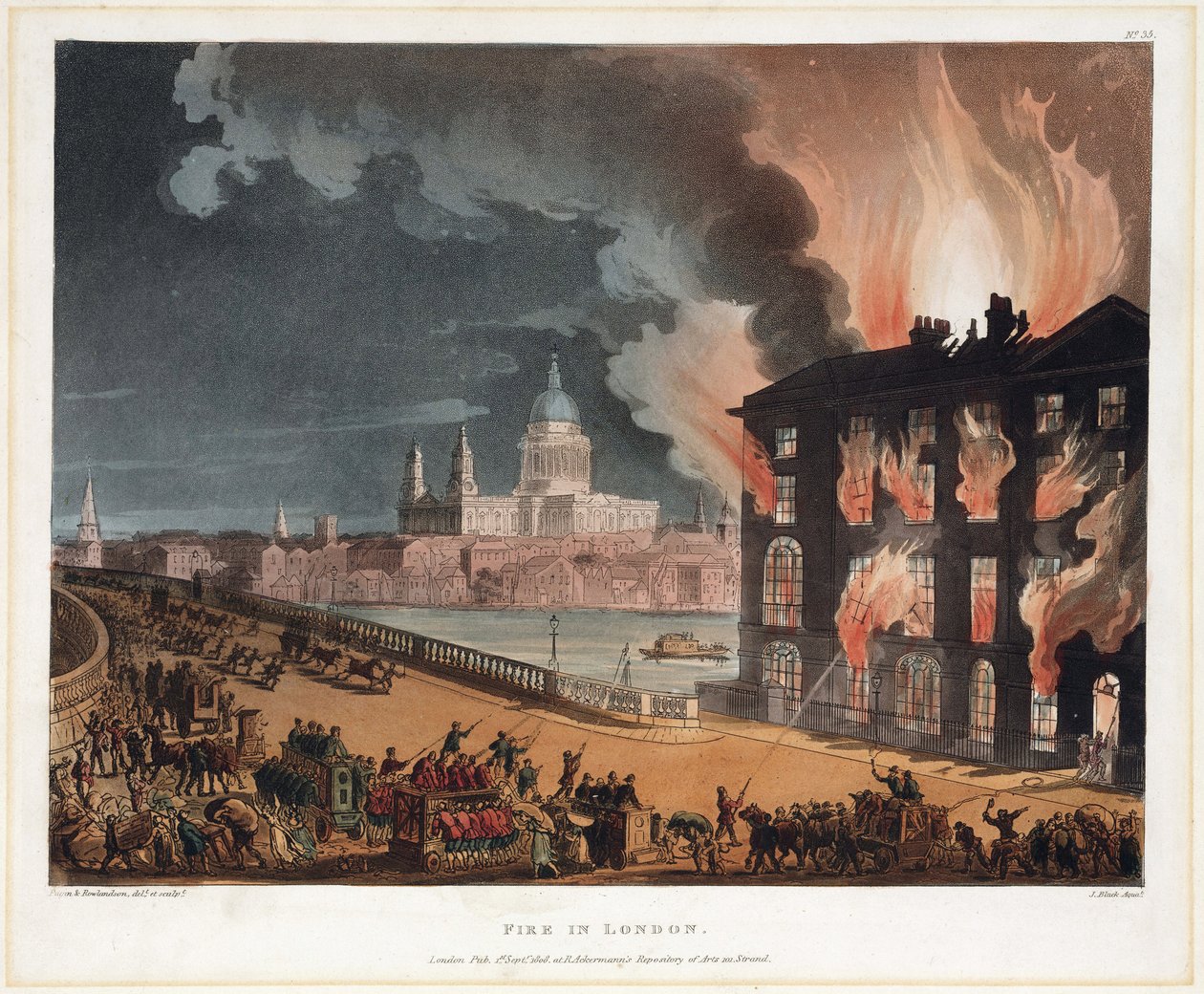 Feuer in London von Unbekannt
