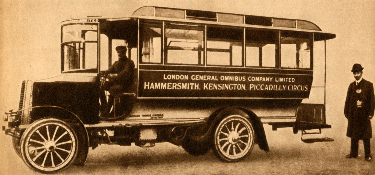 Erster L.G.O.C. Motorbus, 1904, 1933 von Unbekannt
