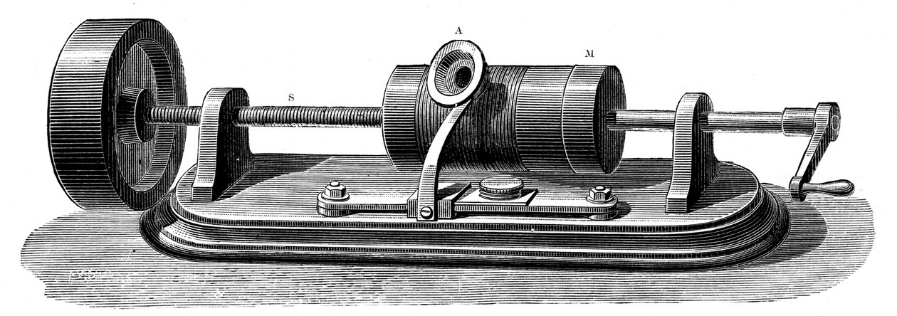 Erstes Modell des Edison-Phonographen ca. 1877 ca. 1880 von Unbekannt
