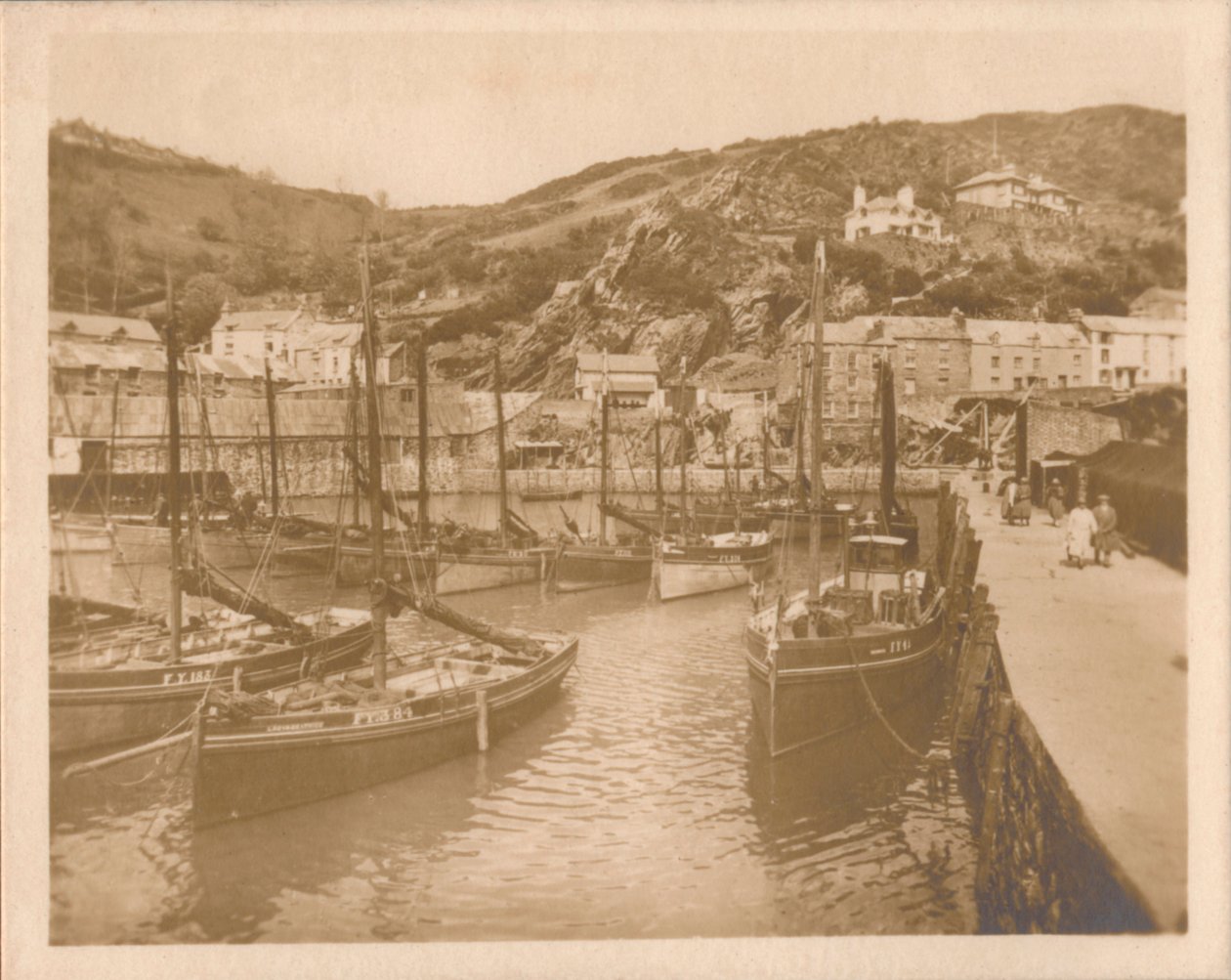 Fischerboote - Polperro, 1927 von Unbekannt